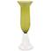 Howard Elliott Small Opaque Green Hand-Blown Glass Vase