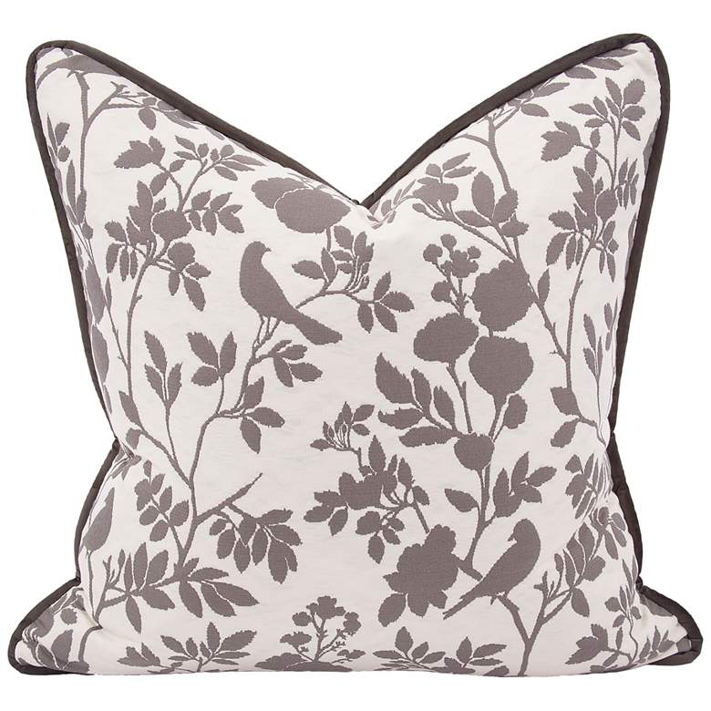 Image 1 Howard Elliott Sparrow Natural 24" Square Decorative Pillow