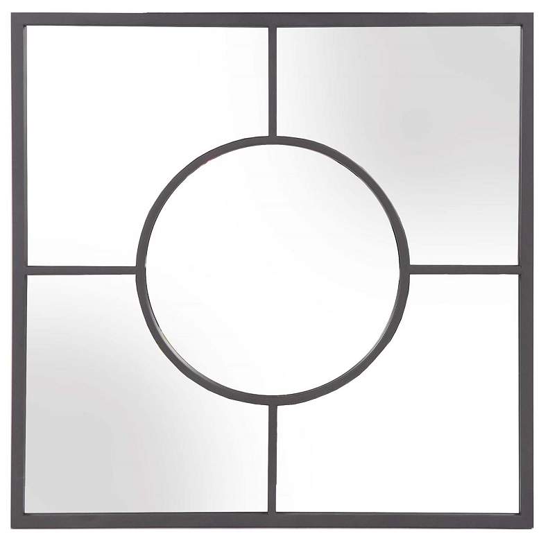Image 1 Howard Elliott Square 24"x24" Metal Framed Geometric Conrad Accen
