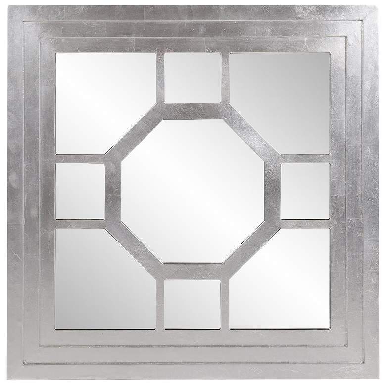 Image 1 Howard Elliott Square 24"x24" Palmer Wood Framed Windowpane Accen