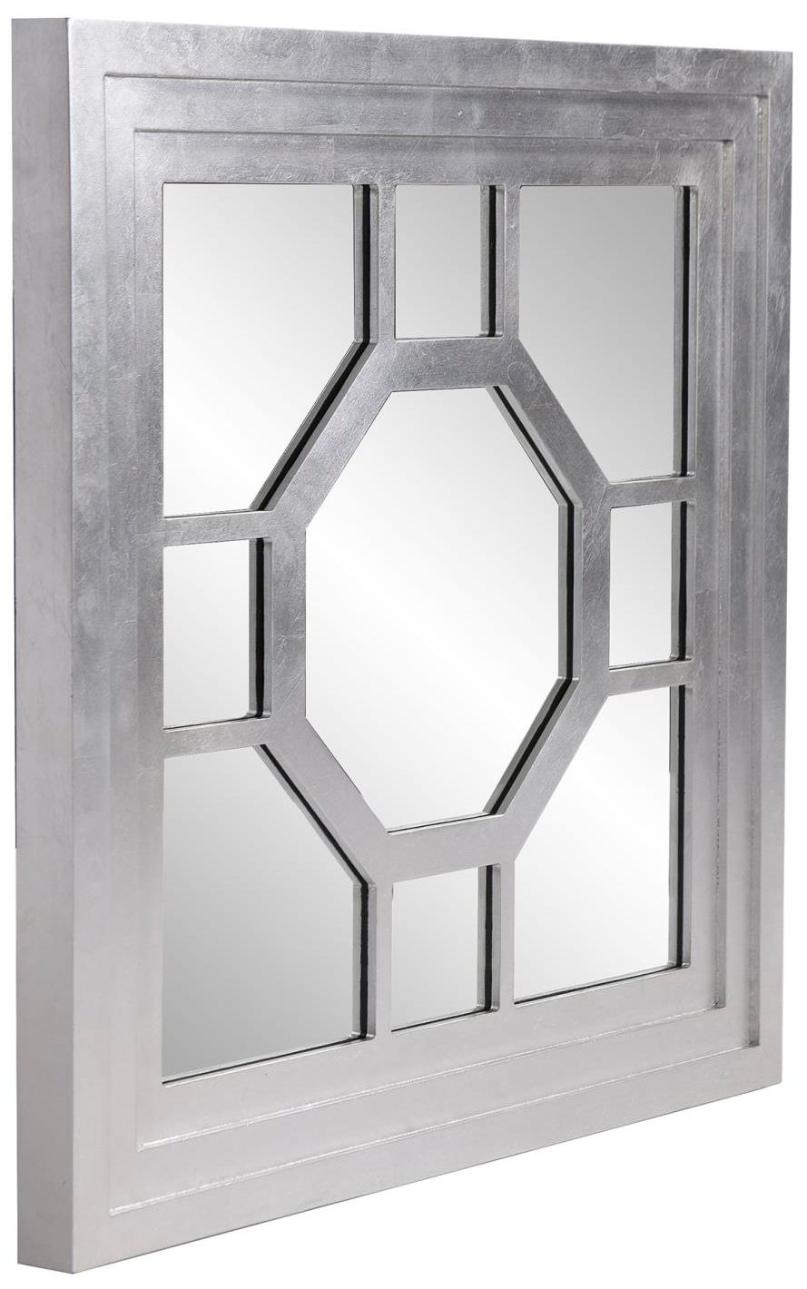 Image 4 Howard Elliott Square 24"x24" Palmer Wood Framed Windowpane Accen more views
