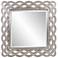 Howard Elliott Square 57"x57" Gypsy Mirror with Layered Scalloped