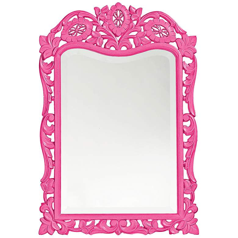 Image 1 Howard Elliott St. Agustine Hot Pink 20 inch x 29 inch Mirror