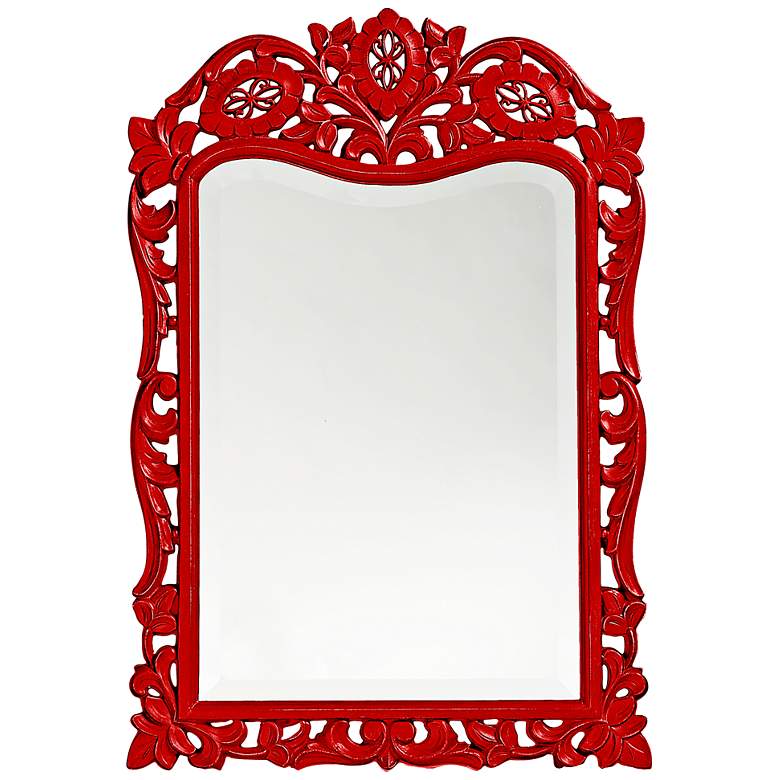Image 1 Howard Elliott St. Agustine Red 20 inch x 29 inch Wall Mirror