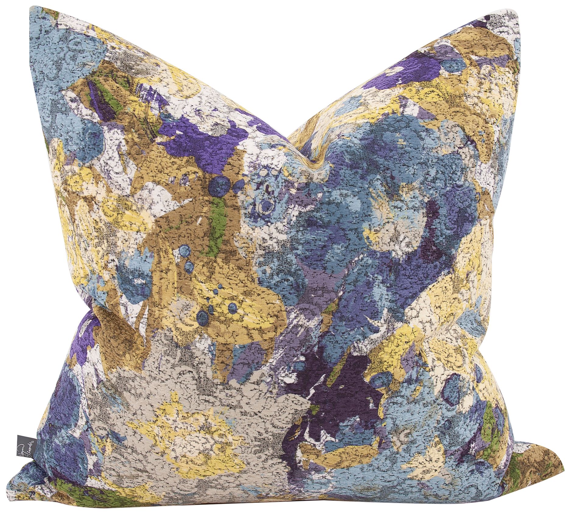 Image 2 Howard Elliott Stanton Eggplant 24" Square Decorative Pillow