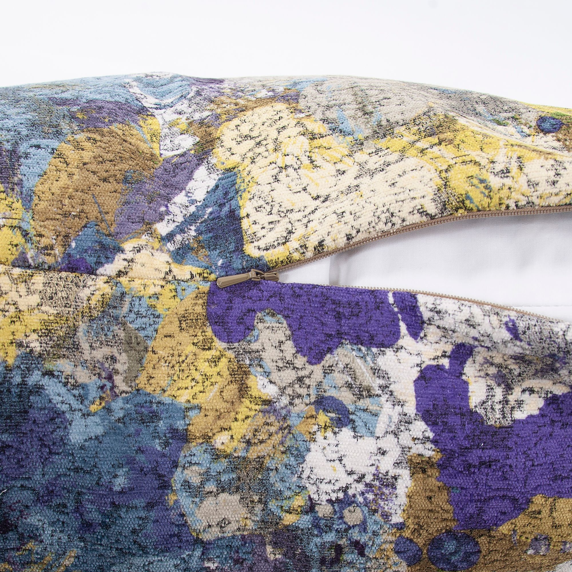 Image 5 Howard Elliott Stanton Eggplant 24" Square Decorative Pillow more views