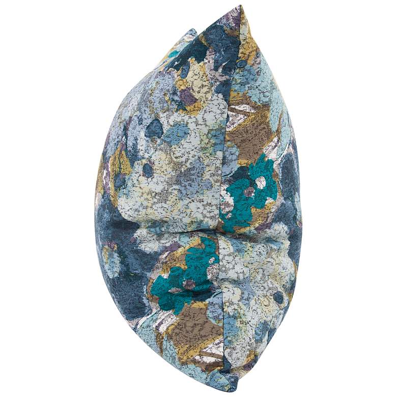 Image 3 Howard Elliott Stanton Turquoise 24" Square Throw Pillow more views