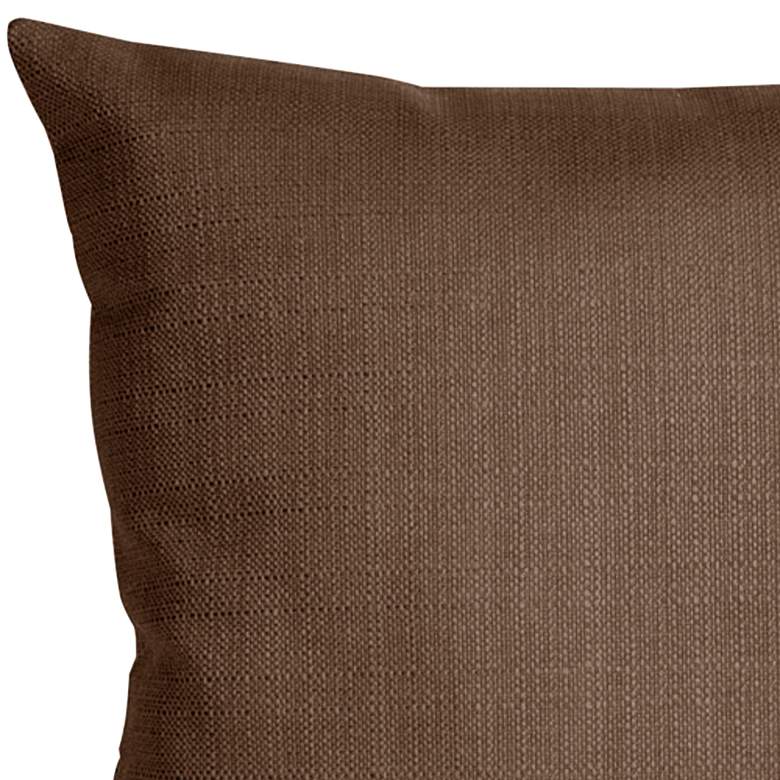 Image 3 Howard Elliott Sterling Chocolate 20" Square Throw Pillow more views