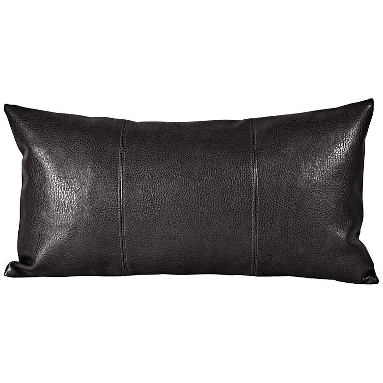 Image 1 Howard Elliott Sultry 22"x11" Black Kidney Pillow