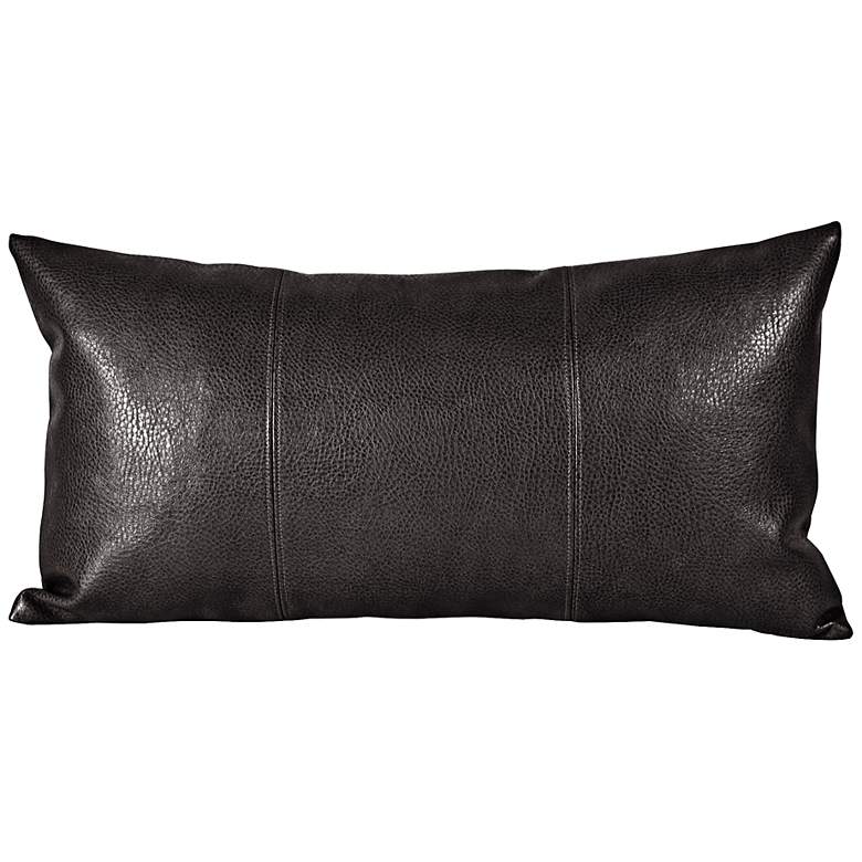 Image 1 Howard Elliott Sultry 22 inchx11 inch Black Kidney Pillow