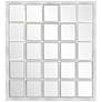 Howard Elliott Superior White 34" x 38" Wall Mirror