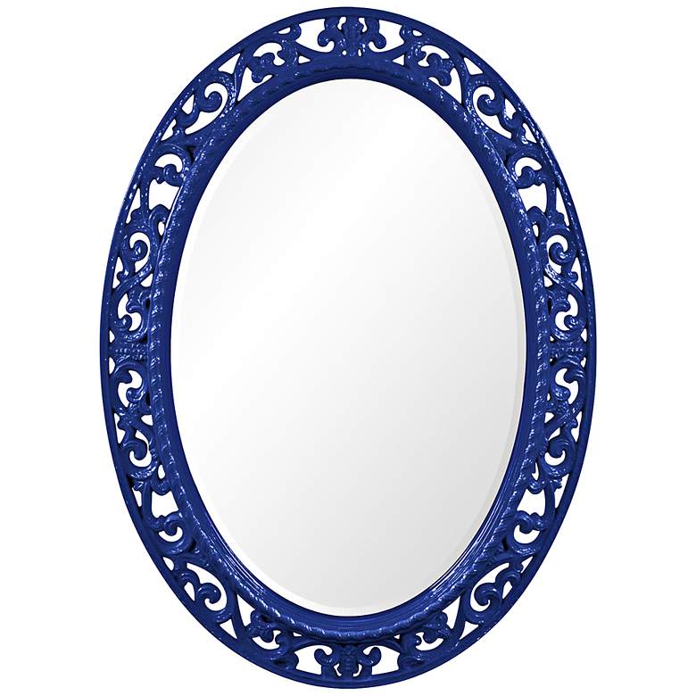 Image 1 Howard Elliott Suzanne Royal Blue 27" x 37" Wall Mirror