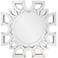 Howard Elliott Symmetrical Cut 19.75" Eduina Pattern Wall Mirror