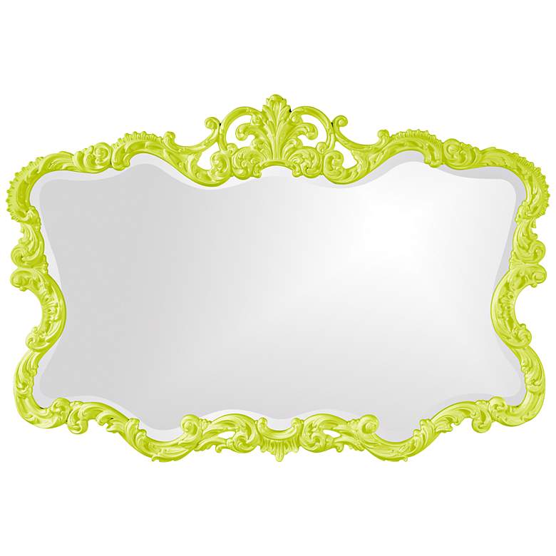 Image 1 Howard Elliott Talida 38 inch x 27 inch Green Wall Mirror