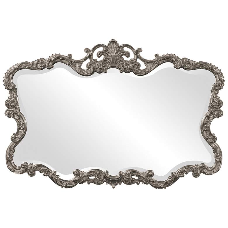 Image 1 Howard Elliott Talida 38" x 27" Nickel Wall Mirror