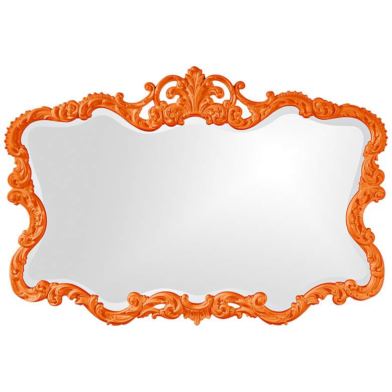 Image 1 Howard Elliott Talida 38" x 27" Orange Wall Mirror