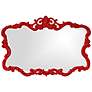 2_Howard Elliott Talida 38" x 27" Red Wall Mirror