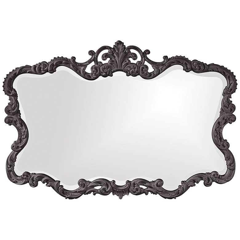 Image 1 Howard Elliott Talida 38"x27" Charcoal Gray Wall Mirror