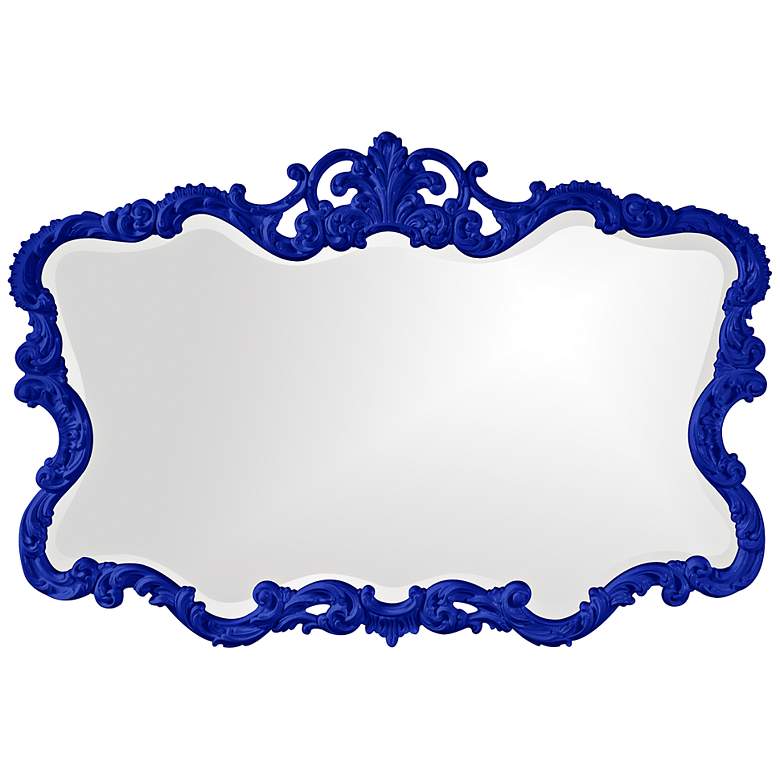 Image 1 Howard Elliott Talida Royal Blue 38 inch x 27 inch Wall Mirror