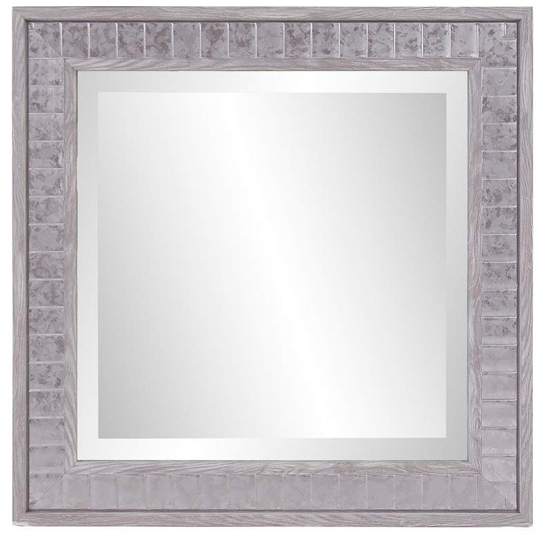 Image 1 Howard Elliott Taupe Square 15.5"x15.5" Metropolis Accent Mirror