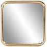 Howard Elliott Templeton 16 1/2" Square Gold Curved Edge Wall Mirror