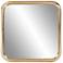 Howard Elliott Templeton 16 1/2" Square Gold Curved Edge Wall Mirror