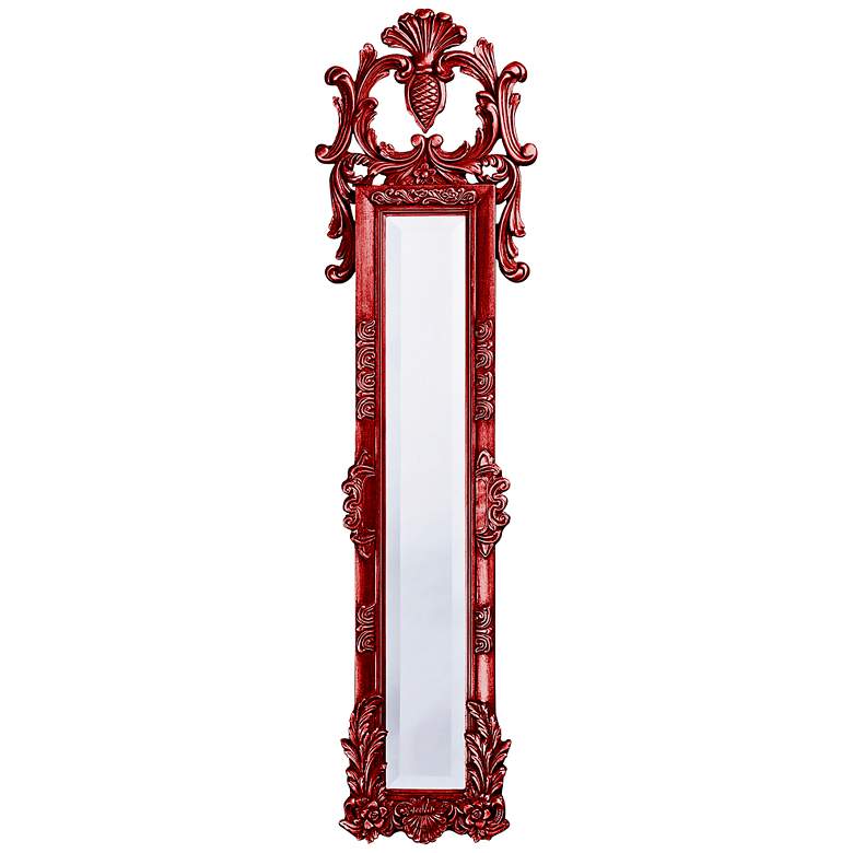 Image 1 Howard Elliott Thackery 16 inch x 58 inch Red Tall Mirror