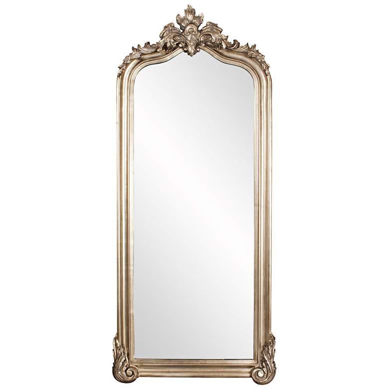 Image 2 Howard Elliott Tudor 85" x 38" Champagne Silver Tall Floor Mirror