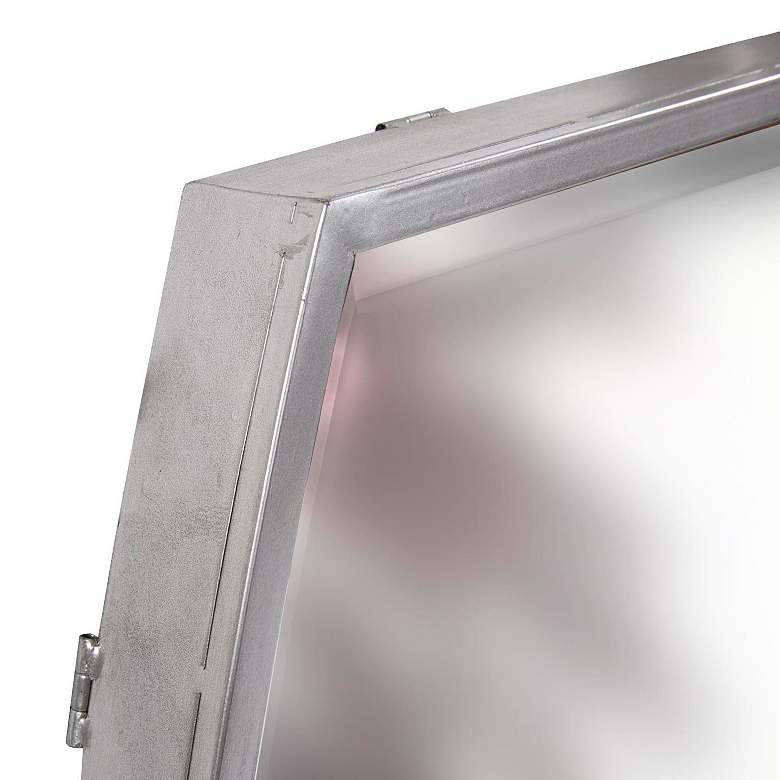 Image 6 Howard Elliott Vintage Silver Curved Rectangular 24"x40.5" Mathis more views