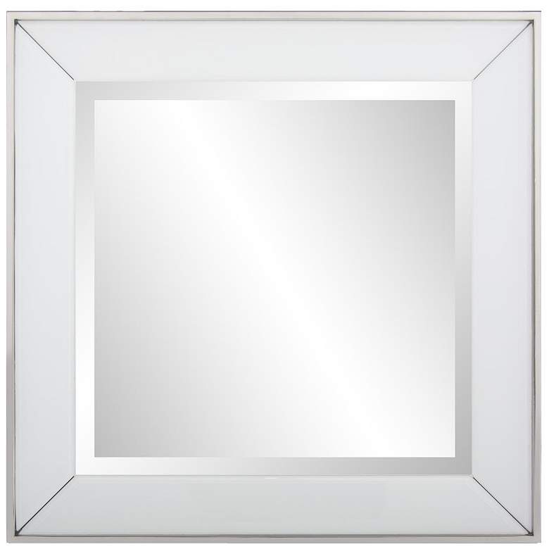 Image 1 Howard Elliott White Square 24"x24" Stainless Steel Framed Devon