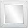 Howard Elliott White Square 24"x24" Stainless Steel Framed Devon