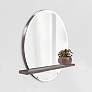 1_Howard Elliott Winston Wood Stain 36" x 32" Wall Mirror