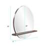 7_Howard Elliott Winston Wood Stain 36" x 32" Wall Mirror more views