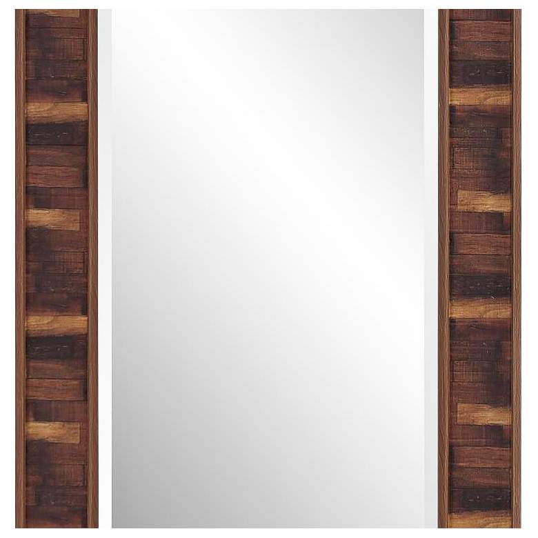 Image 4 Howard Elliott Woodland Wood 23 1/2" x 59 1/2" Wall Mirror more views