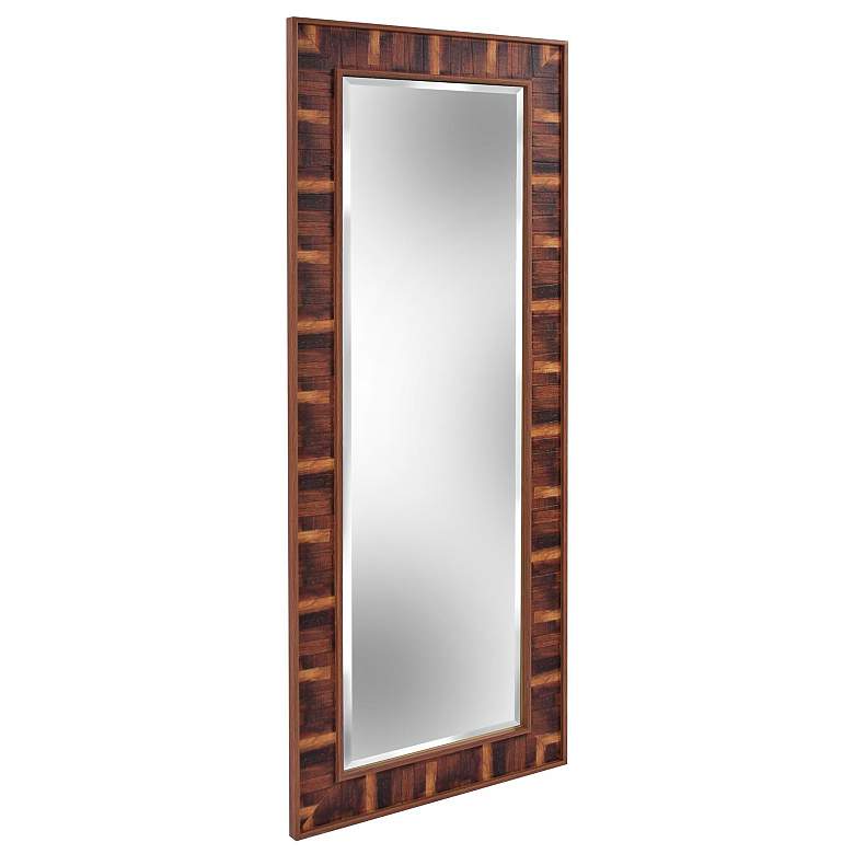 Image 6 Howard Elliott Woodland Wood 23 1/2" x 59 1/2" Wall Mirror more views