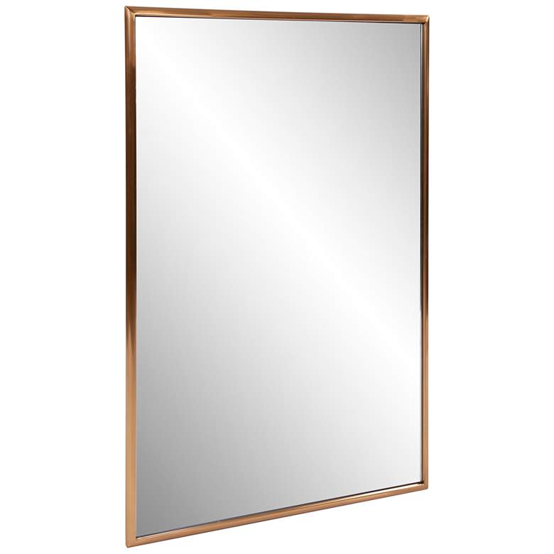 Image 5 Howard Elliott Yorkville Brushed Brass 24" x 36" Wall Mirror more views
