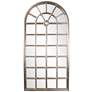 2_Howard Elliottt Mirabel 84" High Silver Window Pane Large Wall Mirror