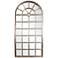 Howard Elliottt Mirabel 84" High Silver Window Pane Large Wall Mirror