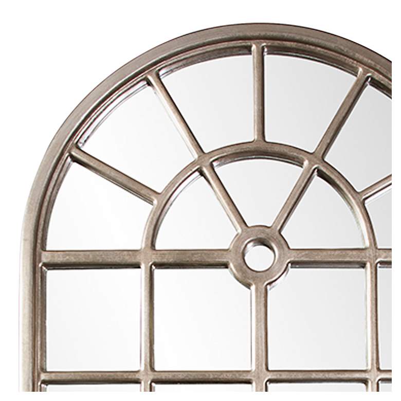 Image 3 Howard Elliottt Mirabel 84" High Silver Window Pane Large Wall Mirror more views