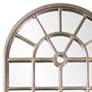 3_Howard Elliottt Mirabel 84" High Silver Window Pane Large Wall Mirror more views