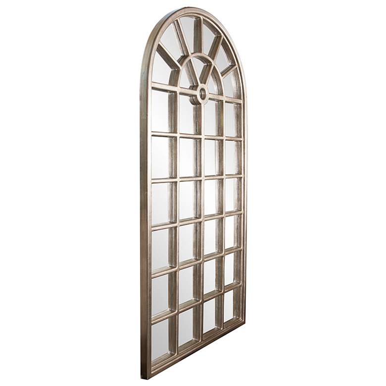 Image 5 Howard Elliottt Mirabel 84" High Silver Window Pane Large Wall Mirror more views