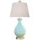 Howard Garden Green Porcelain Lotus Vase Table Lamp