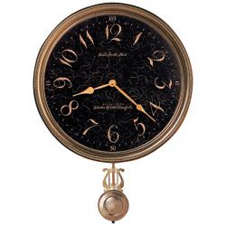 Howard Miller 21&quot; High Paris Night Brass Wall Clock