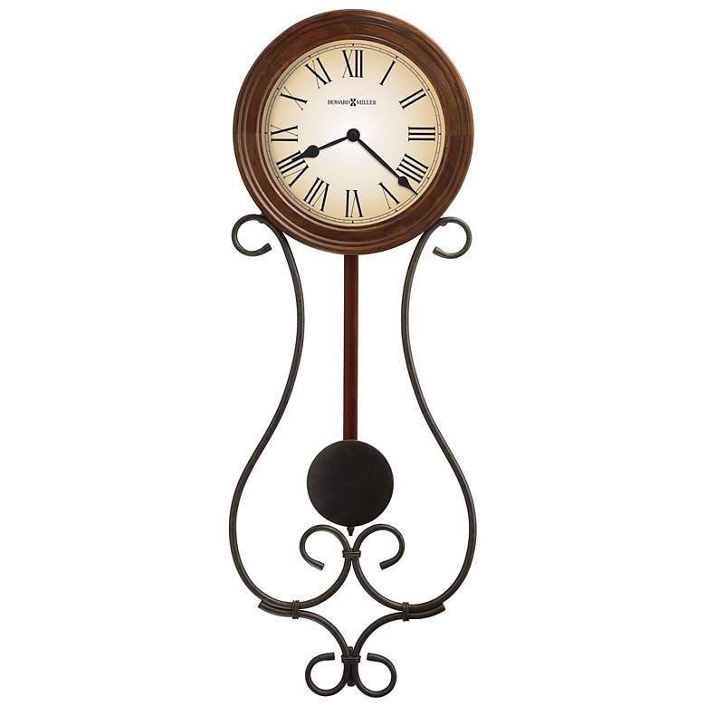 Image 1 Howard Miller 22 1/2" High Pendulum Wall Clock