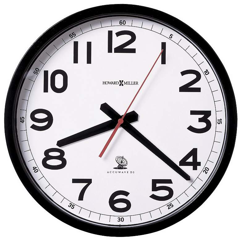 Image 1 Howard Miller Accuwave 12 1/4" Wide Wall Clock
