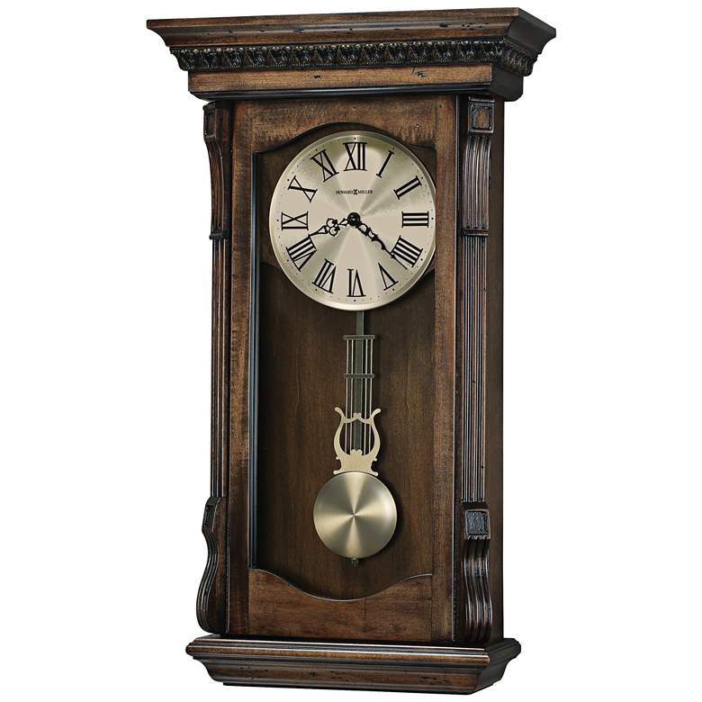Image 1 Howard Miller Agatha 26 inchH Acadia Pendulum Wall Clock