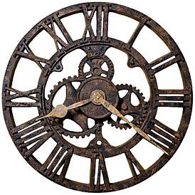 Image1 of Howard Miller Allentown 21 1/2" Round Rusted Wall Clock