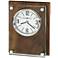 Howard Miller Amherst 6 3/4" High Glossy Walnut Clock