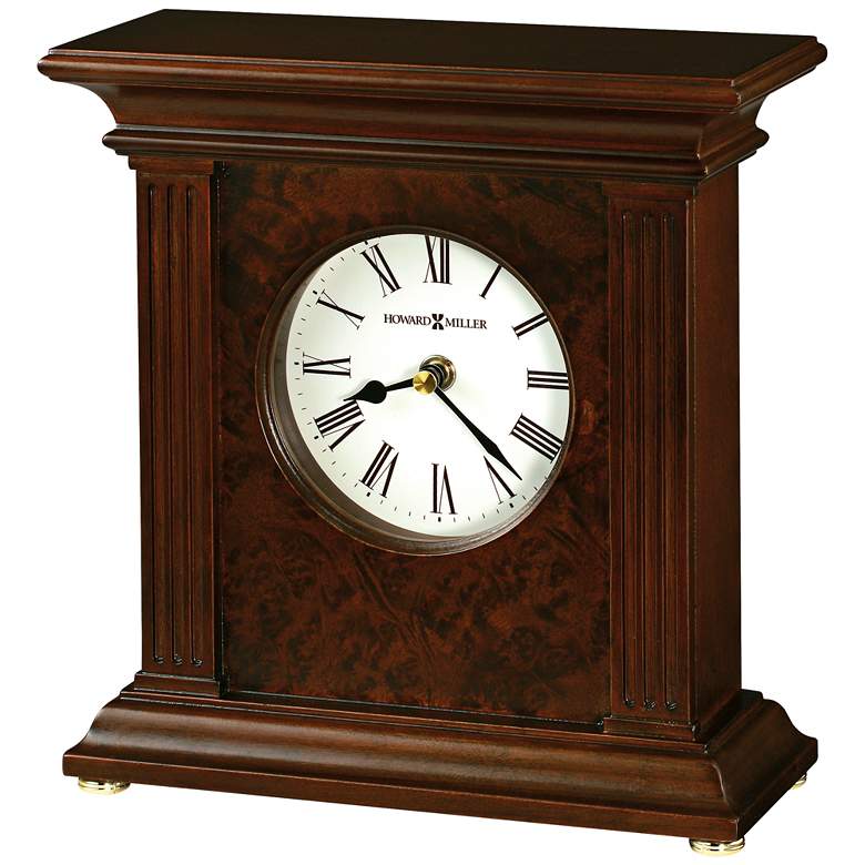 Image 1 Howard Miller Andover 9 1/4 inch High Cherry Bordeaux Clock