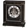 Howard Miller Batavia 9" High Macassar Ebony Mantel Clock